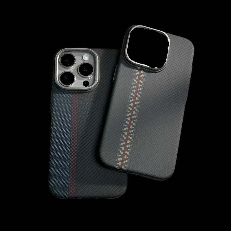 Carbon Fiber texture Magsafe case for iPhone - Nova Cases