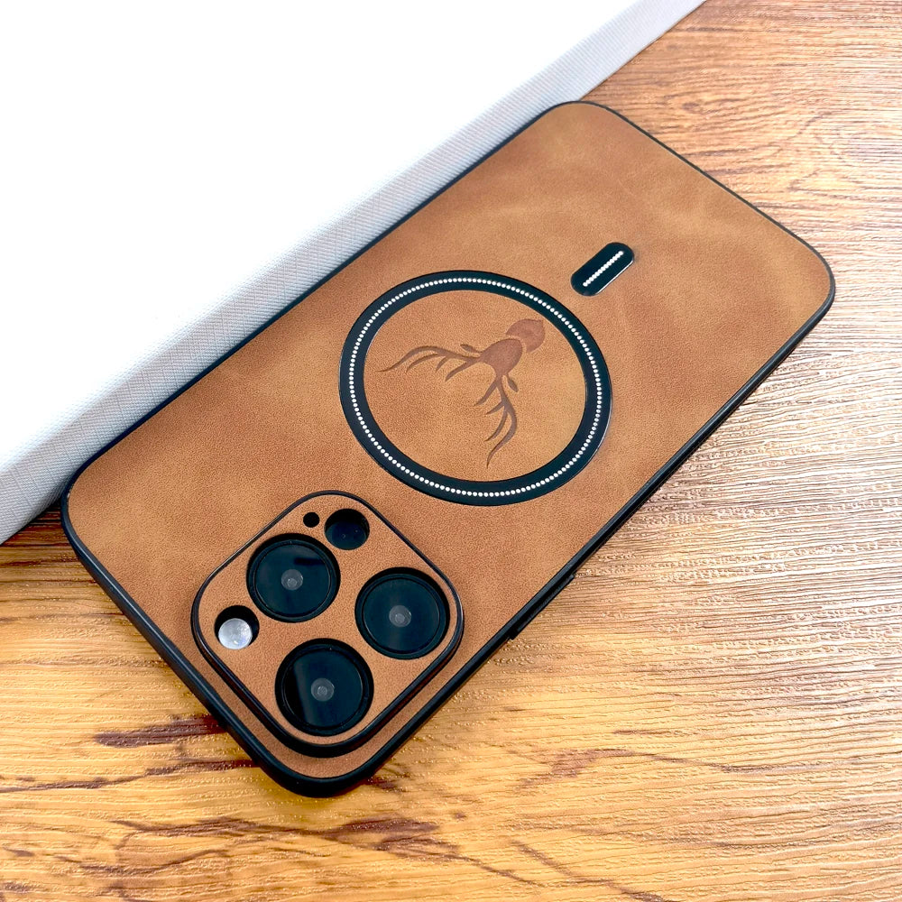 Leather Deer Case For iPhone With MagSafe - Nova Cases