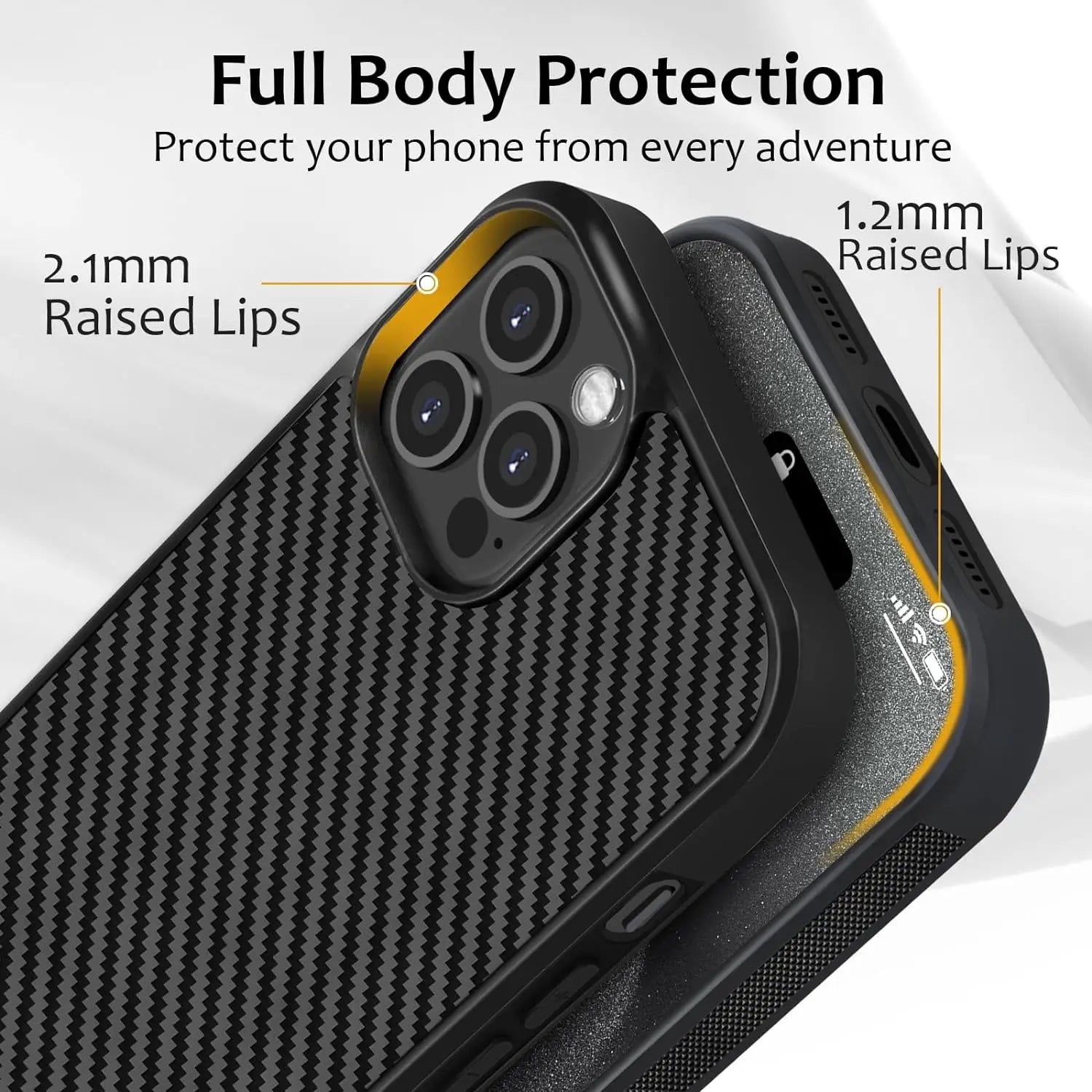 High-End Carbon Fiber Armor Shockproof Case for iPhone - Nova Cases