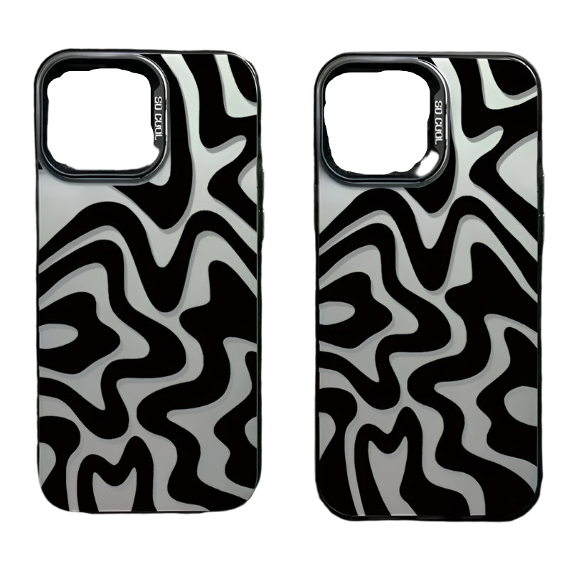 Stripe Pattern Matte Texture Phone Case For iPhone - Nova Cases